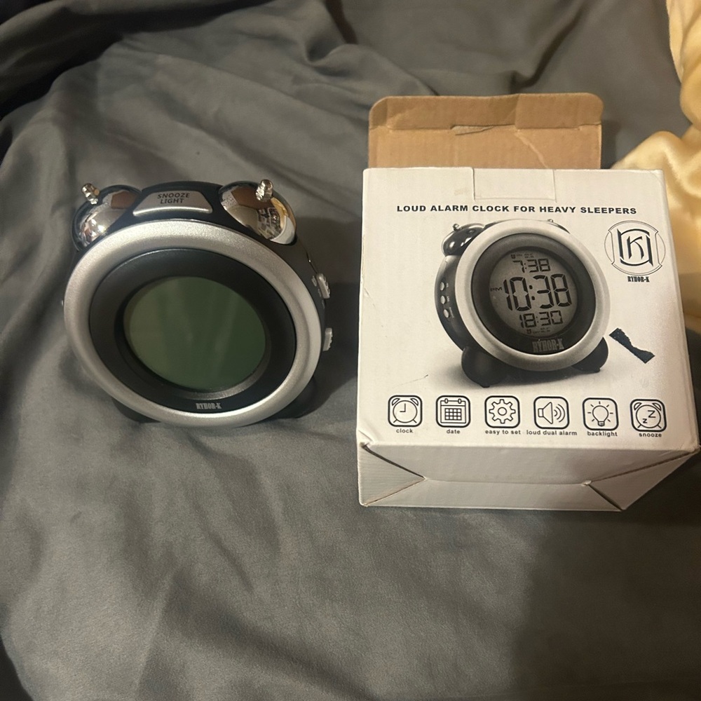 brand new never used alarm clock